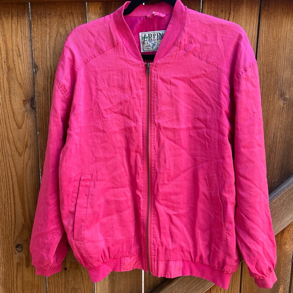 arpino • pink zip up jacket
